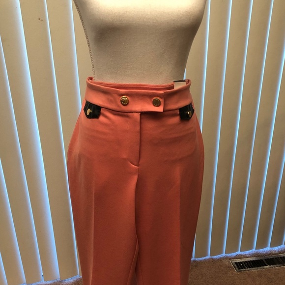 #015 NWT Anne Klein Peach Casual/Dress Boot Leg Pants. - Picture 2 of 10